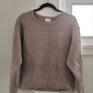 Aritzia Wilfred textured sweater, small, cream